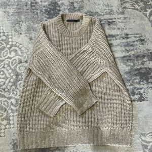 Jenni Jayne cocoon fisherman crew neck